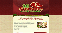 Desktop Screenshot of misombrero.com