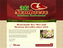 Tablet Screenshot of misombrero.com